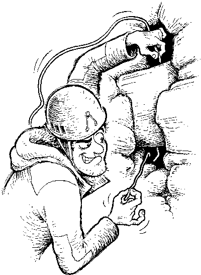A v-threader eases the tedious task of A v-threader eases the tedious task of setting up rappel stations.