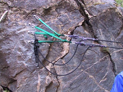 Fixed tyrolean in the Black Fixed tyrolean in the Black