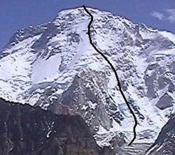 New Route on Broad Peak