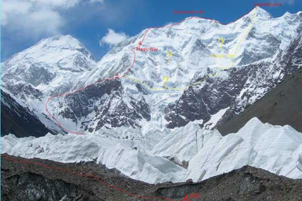 First Ascent: Gasherbrum East North Face - Climbing