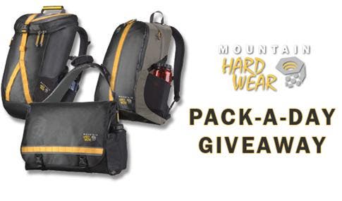 Supporting Your Habit…Mountain Hardwear Supporting Your Habit…Mountain Hardwear’s Pack-A-Day Web Giveaway