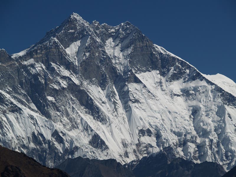 The south face of Lhotse (8,516m/27,940'). Photo by Dougald MacDonald