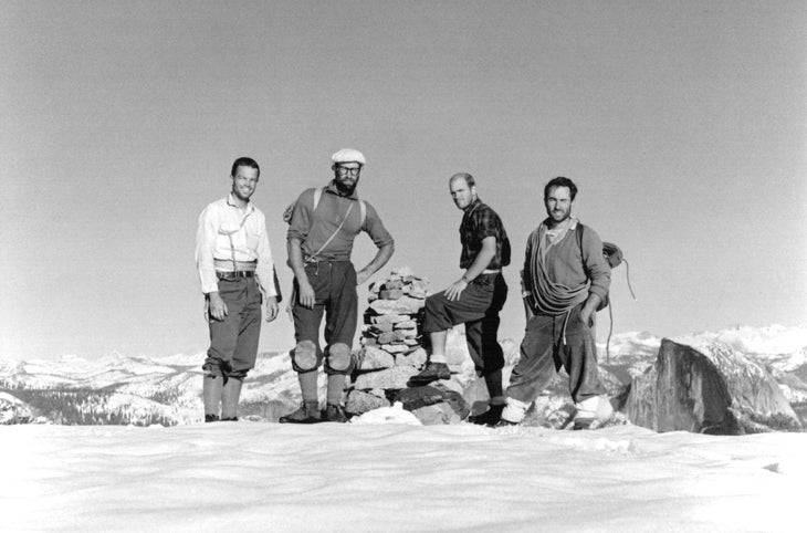 North_America_Wall_team_by_Tom_Frost Tom Frost Royal Robbins Chuck Pratt Yvon Chouinard El Capitan North America Wall