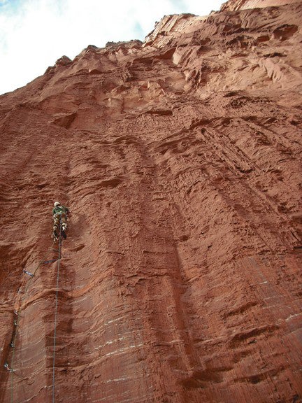 Jeremy Aslaksen heads into no man&rsquo Jeremy Aslaksen heads into no man’s land on the long beaking section of Weird Science’s first pitch. Photo by Paul Gagner.