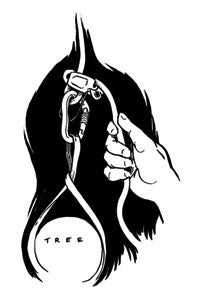 belaying off a tree