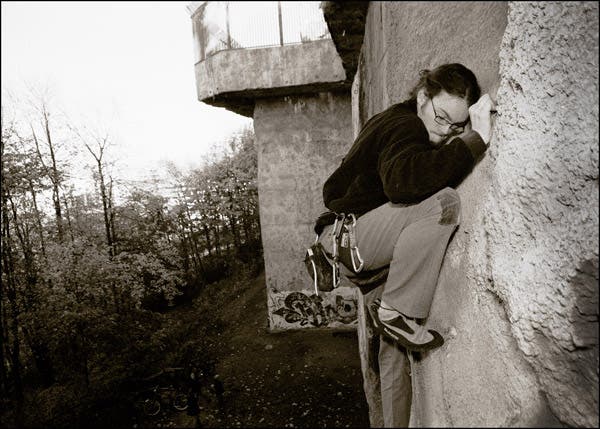 Berlin-090_1104.jpg Kay Thurley on Schocker (5.11b). © Traveler Taj Terpening - www.travelerphotography.com