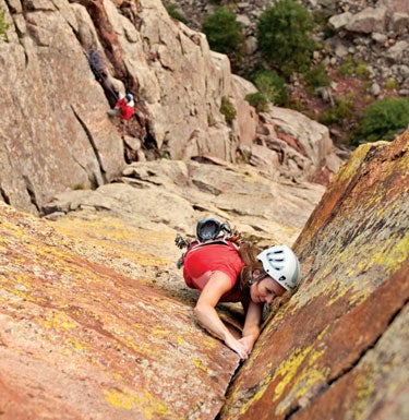 Captain Beyond (5.10c), Boulder, Colora Captain Beyond (5.10c), Boulder, Colorado