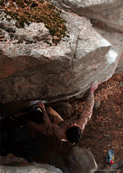 CircadianRhythm-Poudre-sm_2383.gif On November 11, Paul Robinson made a quick ascent of the granite testpiece Circadian Rhythm (V13/14), in Poudre Canyon, near Rustic, Colorado.…