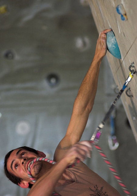 DSC3823-01_3666.jpg May 28, 2005. Ivailo Krastev (BUL), qualif. route. UIAA World Cup, Imst, Austria. © Bernardo Gimenez