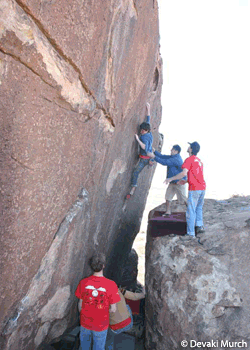 huecorockrodeo_2444.gif The 2006 Rock Rodeo began on another lucid blue-sky day ripe for t-shirtless bouldering in Hueco Tanks State Park. Climbers jumped into impromptu…