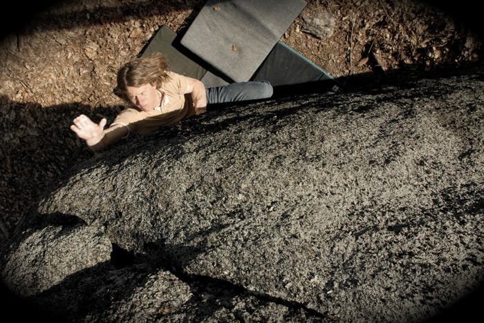 Chad Heddleston, Old Rag Mountain, VA, Forearm Alarm, V7. Photo by Jesse Von Fange  vonfang.blogspot.com