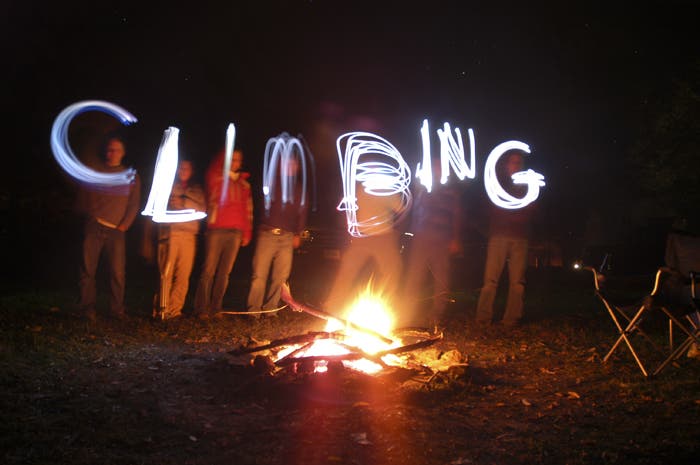 Headlamp fun, New River Gorge. Photo by Jesse Von Fange  vonfang.blogspot.com