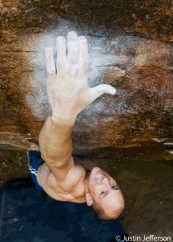 JJefferson-Australia07_2450.gif Down Under: Stu Ellis sticking the crux throw of Last Man Standing (V8) at Bonnet Bay, Sydney; Helen Day showing the boys how its done at South…