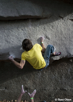 LRC-TripleCrown-2007_2472.gif Photos by Ryan Olson — BoulderingMedia.com — Lisa Rands and Paul Robinson won the third and final stage of the Triple Crown Bouldering Series at the…