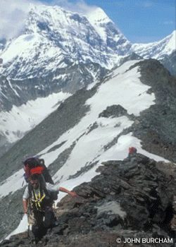 Nobigdeal-johnburcham-dd7_2492.gif In 1996, photographer John Burcham and three friends completed the first foot traverse of the 650-mile long Alaska Range. Together, they forded…