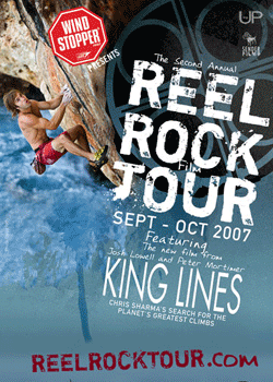 ReelRockTour07-Covershow1_2520.gif REEL ROCK TOUR The New Film KING LINES documents Sharma's groundbreaking ascent of Es Pontas in Mallorca, the most difficult deep water solo in the…