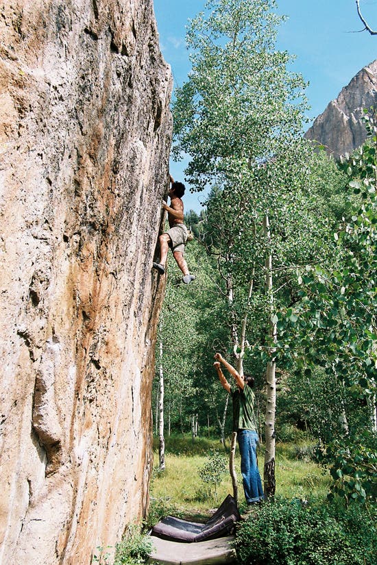 Amazingly, Marcelo Montalva was able to climb with us all weekend on a recent trip to Crested Butte/Skyland, without injury. Here, he takes a trip up…