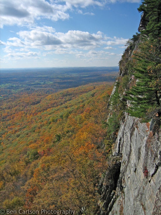 Trapps-Fall1-c_1100.jpg A fine backdrop to fine climbing in the Gunks, NY. © Photo by Ben Carlson