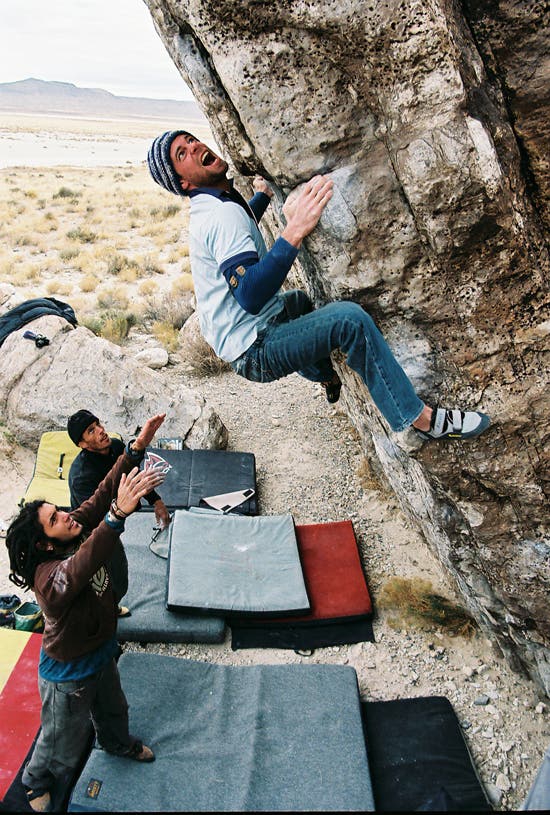 whitearete_5004.jpg Andy Mann pulling hard on White Arete in Ibex, Utah, blissfully unaware that the following day would yield one of the most ferocious winter storms…
