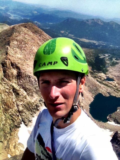 Jason Haas after finishing Waterhole #3 Jason Haas after finishing Waterhole #3. Photo courtesy Jason Haas