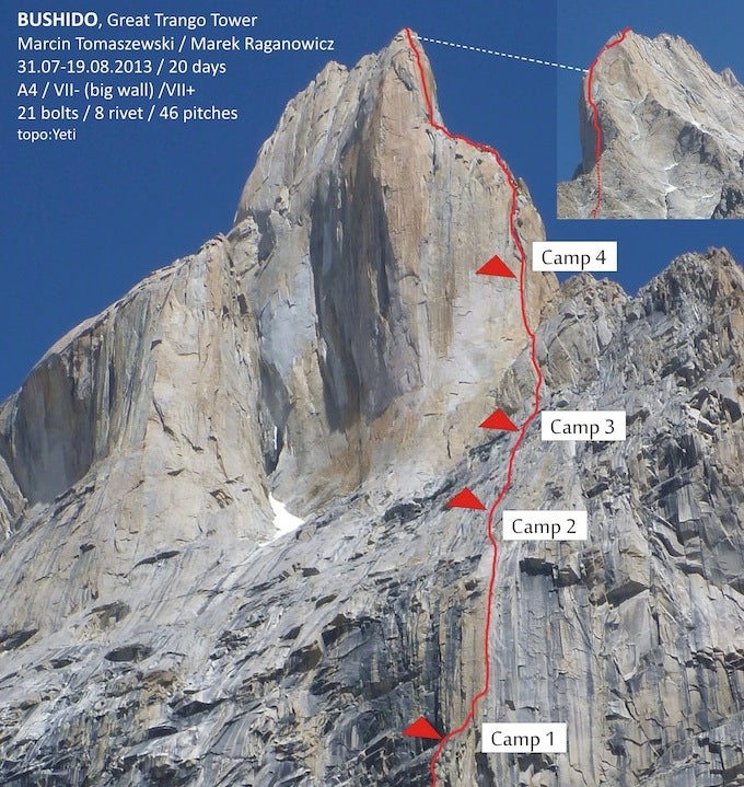 New Route on Great Trango Tower - Climbing