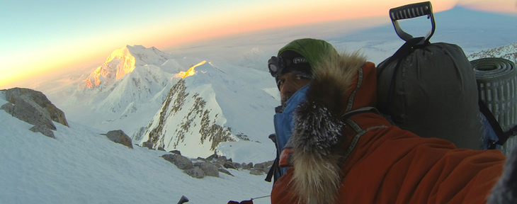 cc6e53_b37ee583e98995188330394cb40d59bf Lonnie Dupre on Denali's West Buttress. Photo: Oneworldendeavors.com.