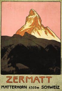 Emil Cardinaux's drawing of the Matterhorn