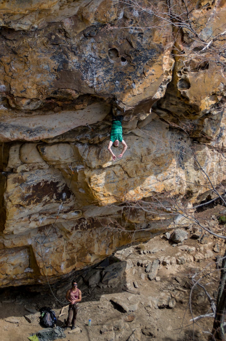 ChattanoogaRockClimbingKneeBar.jpg Chattanooga Rock Climbing Destination 'Guide Kneebar