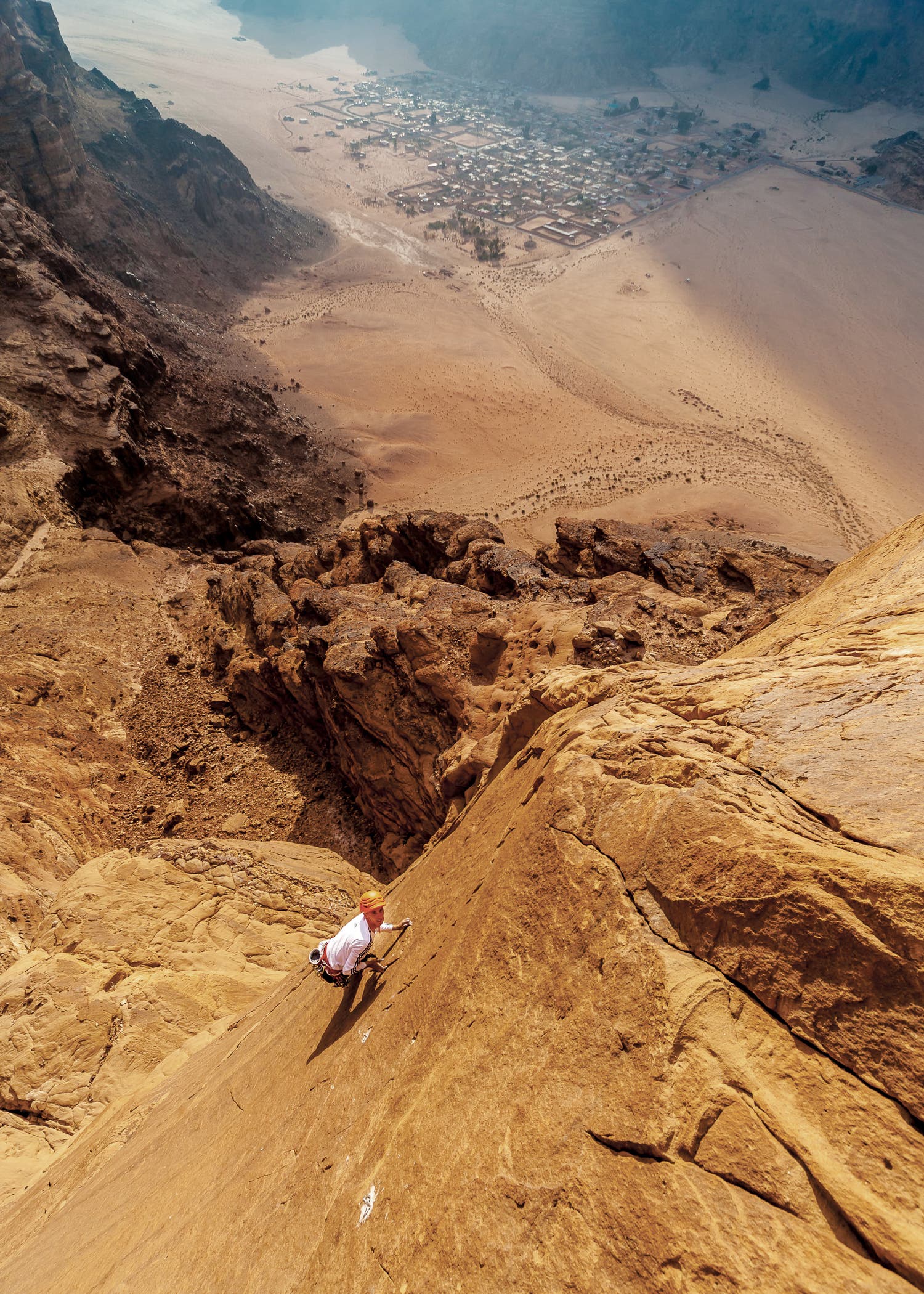 Rock climbing Wadi rum jordan