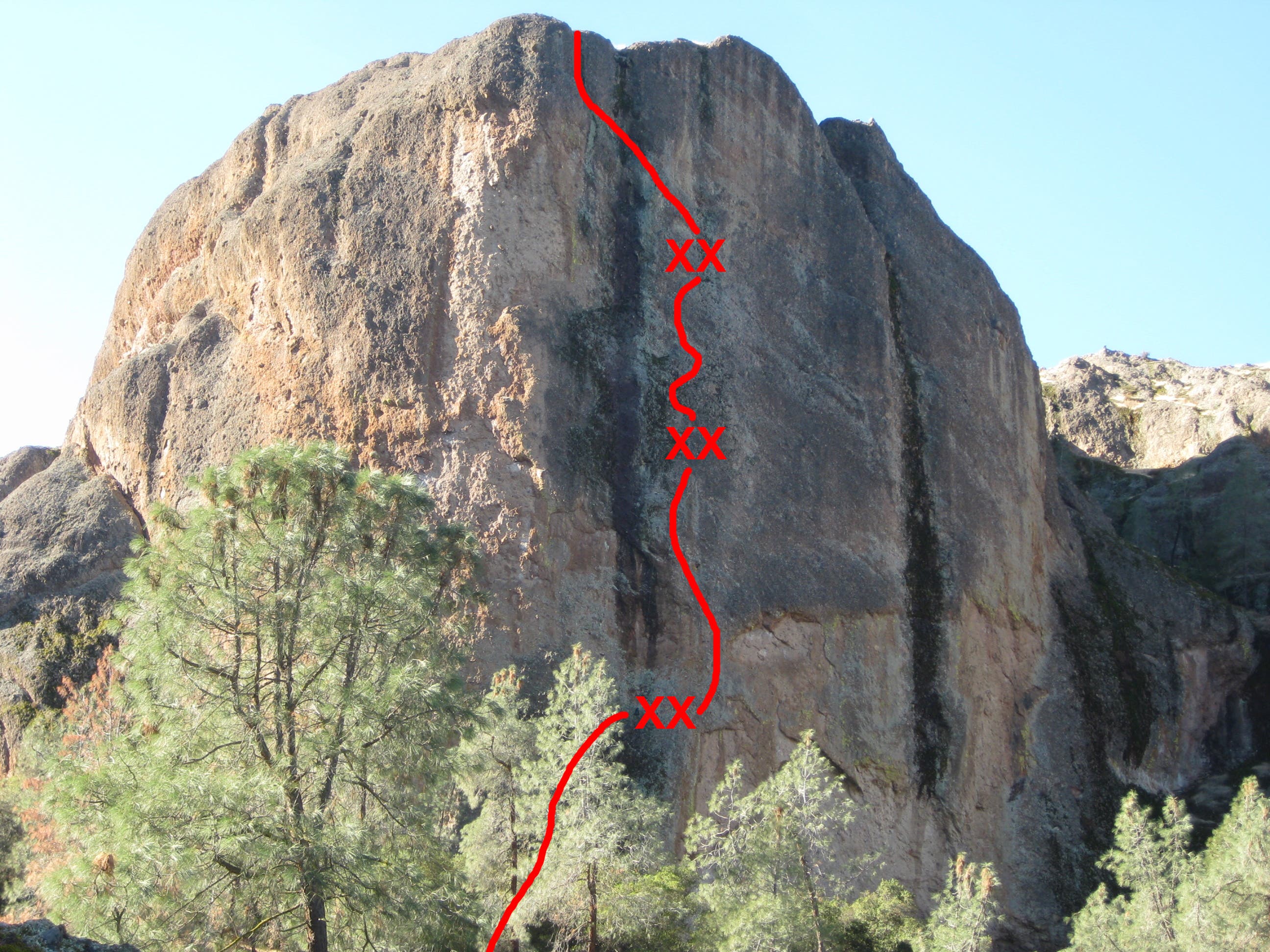 Rebolting Resurrection Wall at Pinnacles National Park