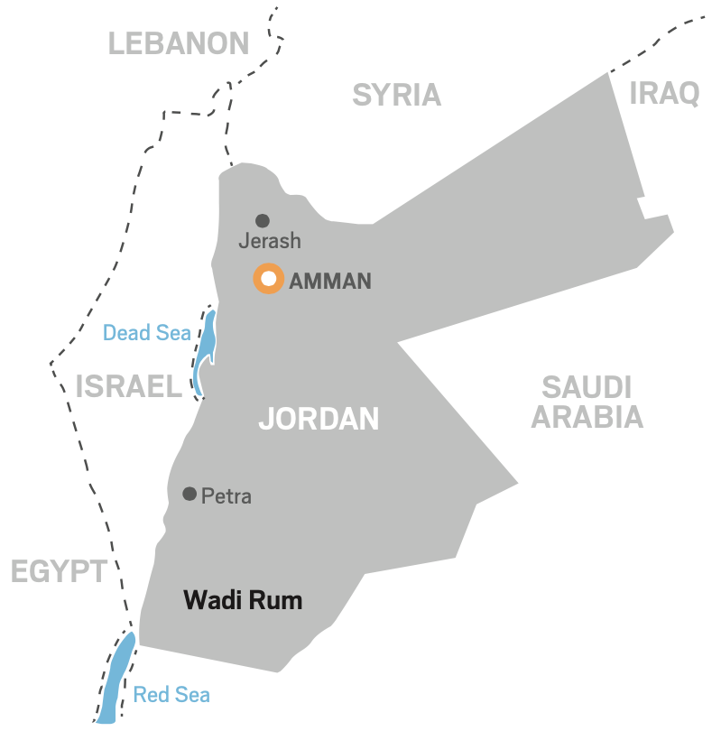 Jordan Rock Climbing Map