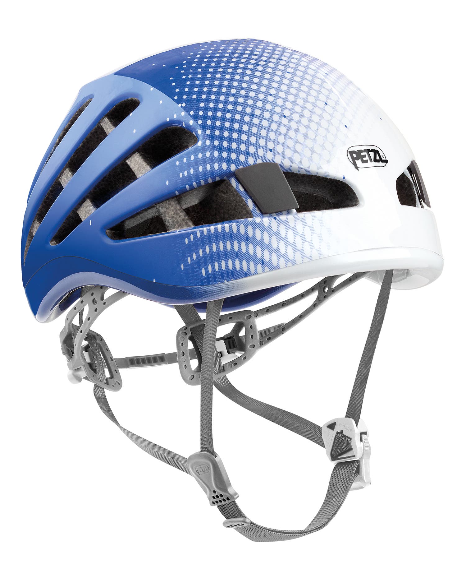 A71AB 2 Météor bleu-jm.jpg Petzl Meteor Rock Climbing Helmet