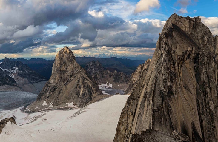 ConradBugs.jpg Conrad Anker Pigeon Spire Bugaboos Alpine Rock Climbing