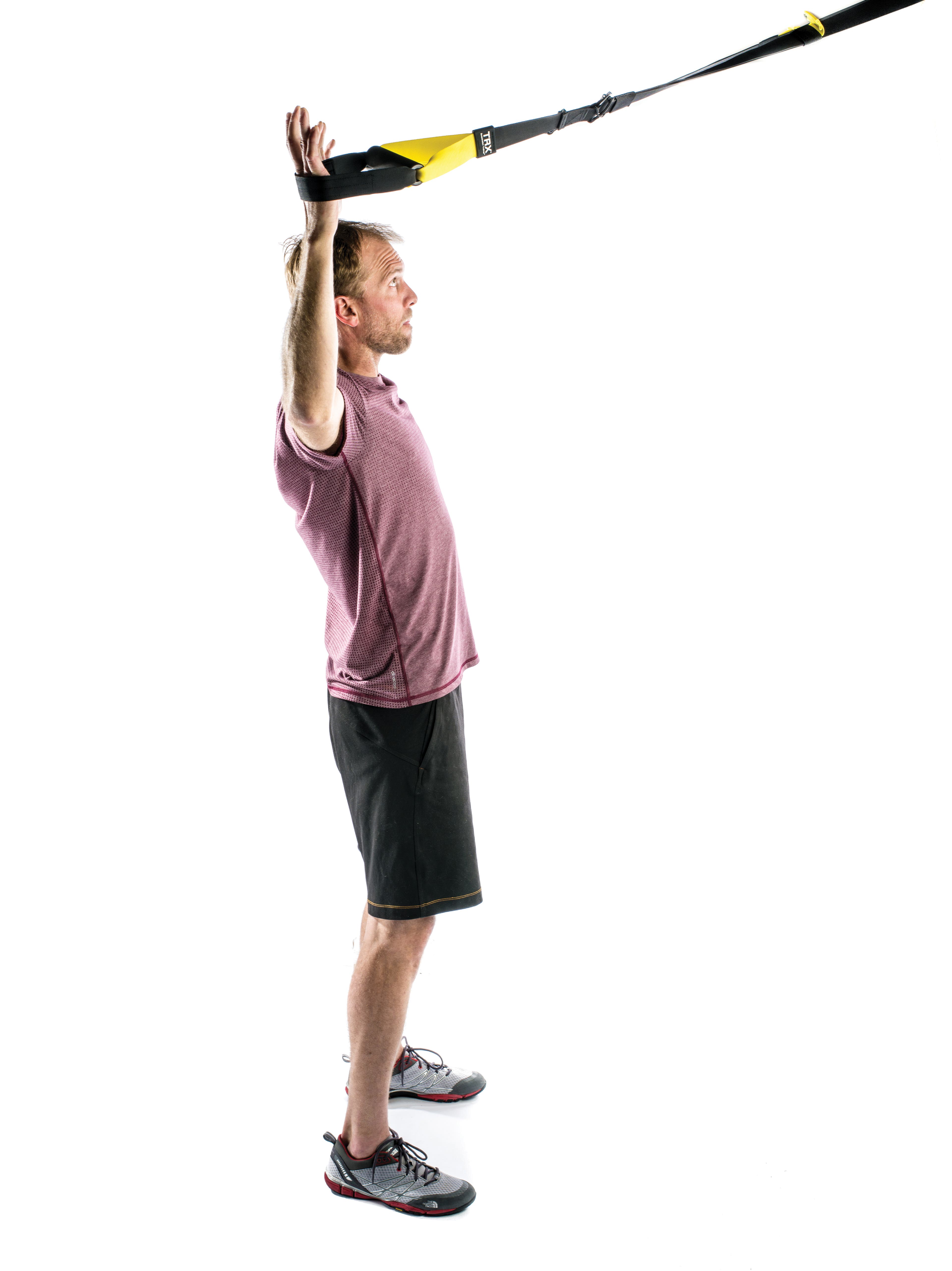 Suspension Training Overhead Squat Rock Climbing