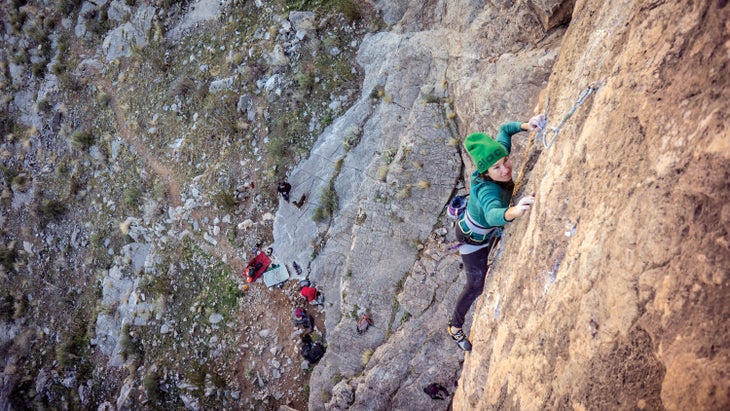 BAG1_gn.jpg Brittany Griffith Fall of Man Virgin River Gorge Rock climbing