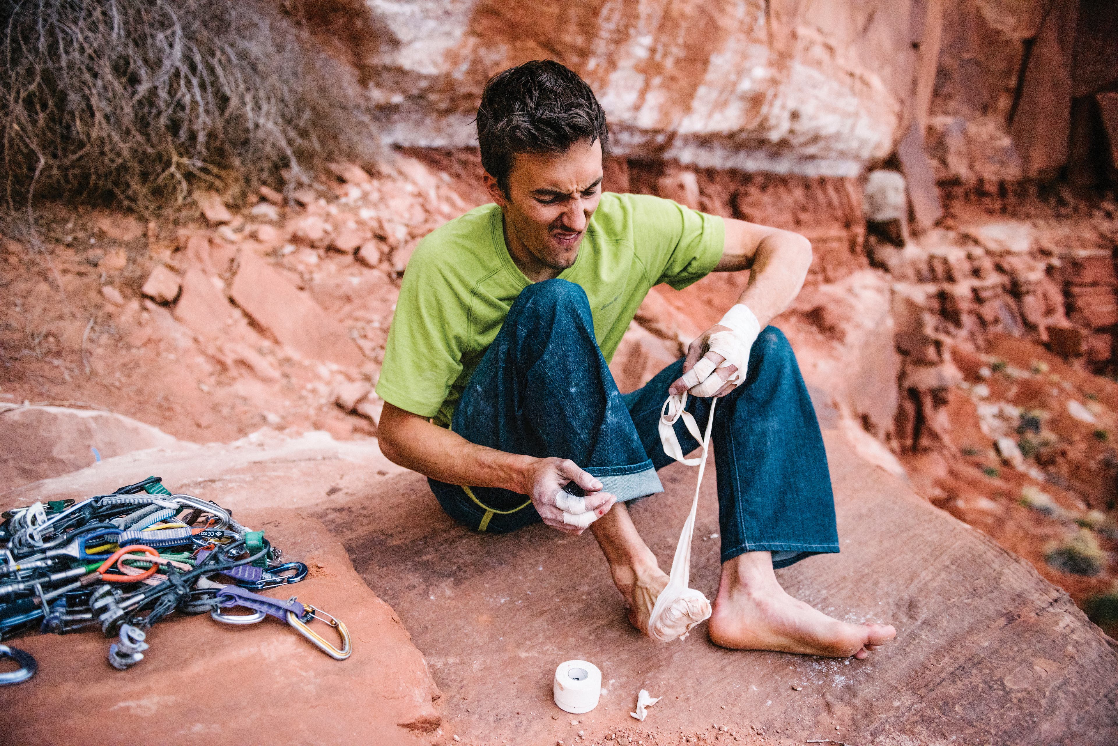 Mason Earle Bartlett Wash Project rock climbing