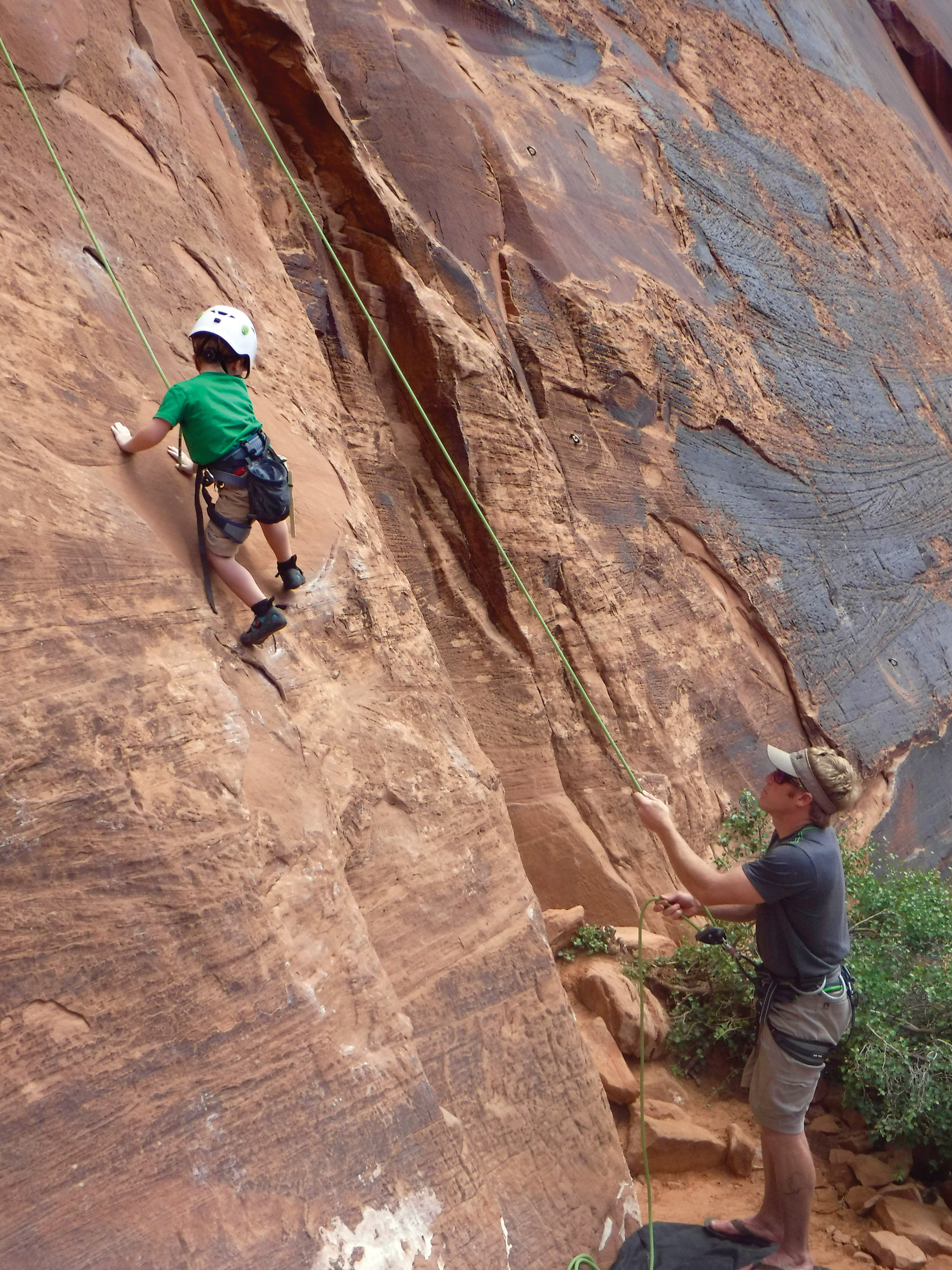 Rock climbing baby cute