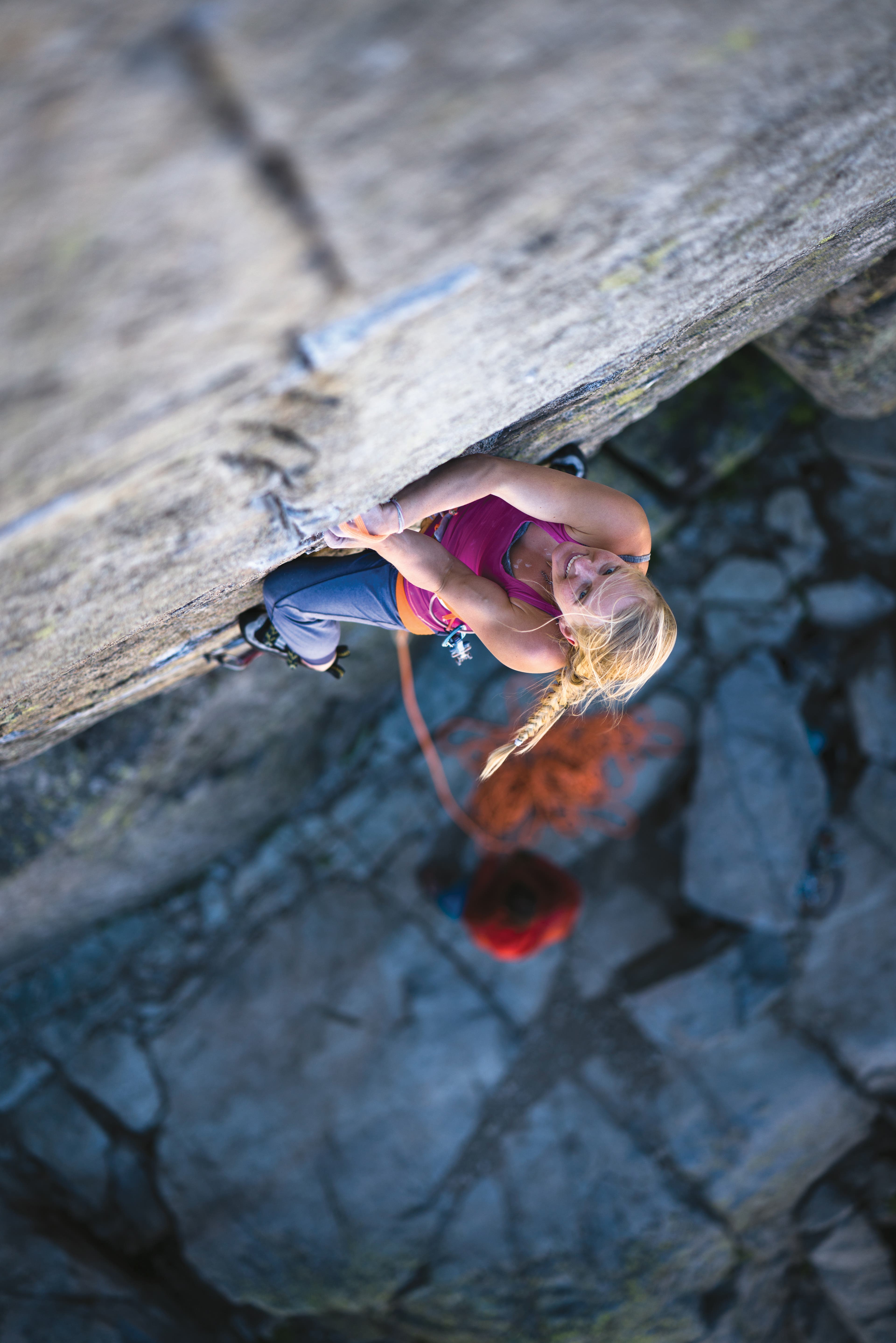 Emily Harrington climbing Donner Summit Tahoe