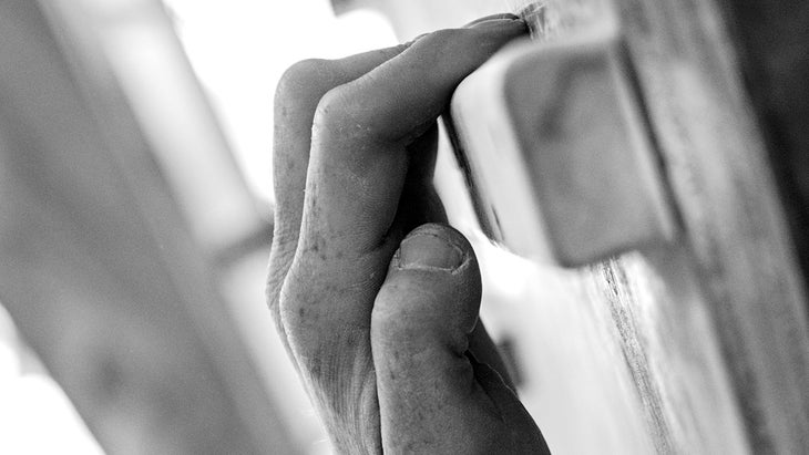 TrainingHangboard.jpg Training Hangboard Ladders Finger Strength Rock Climbing