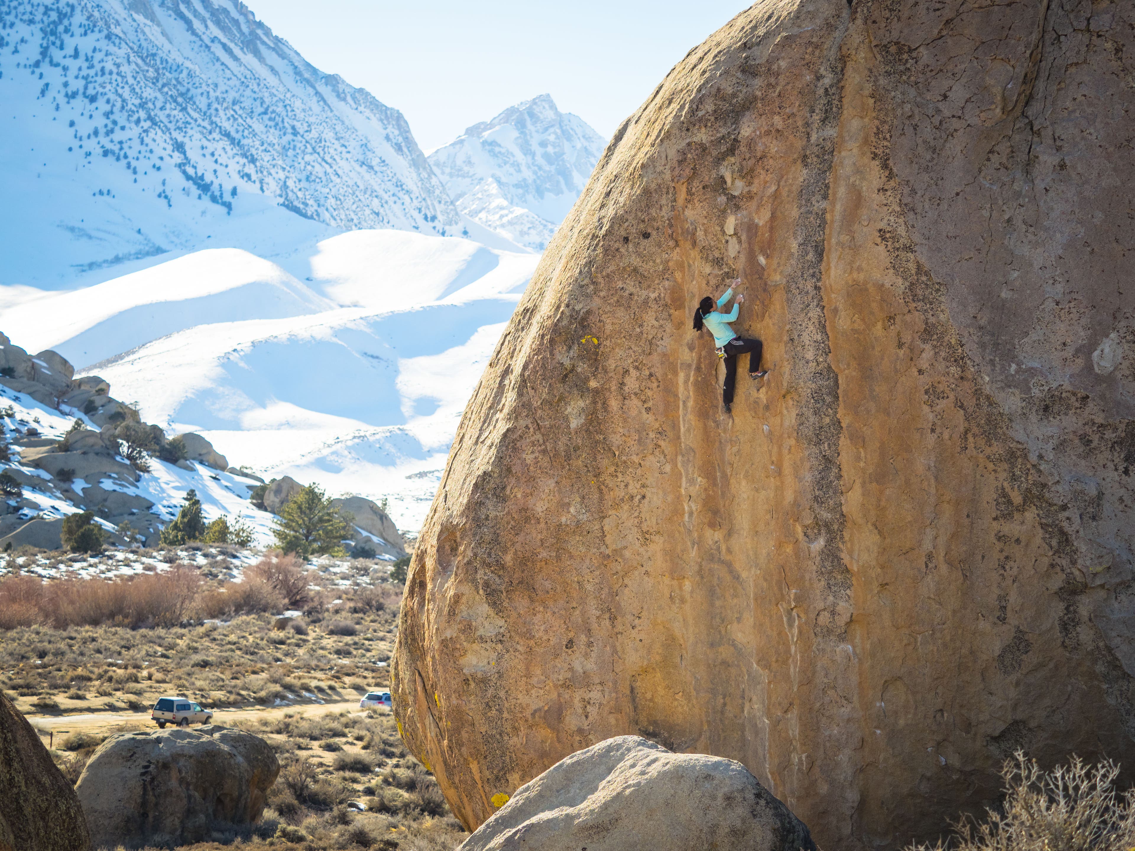 Nina Williams Makes First Female Ascent of Ambrosia (V11) Highball