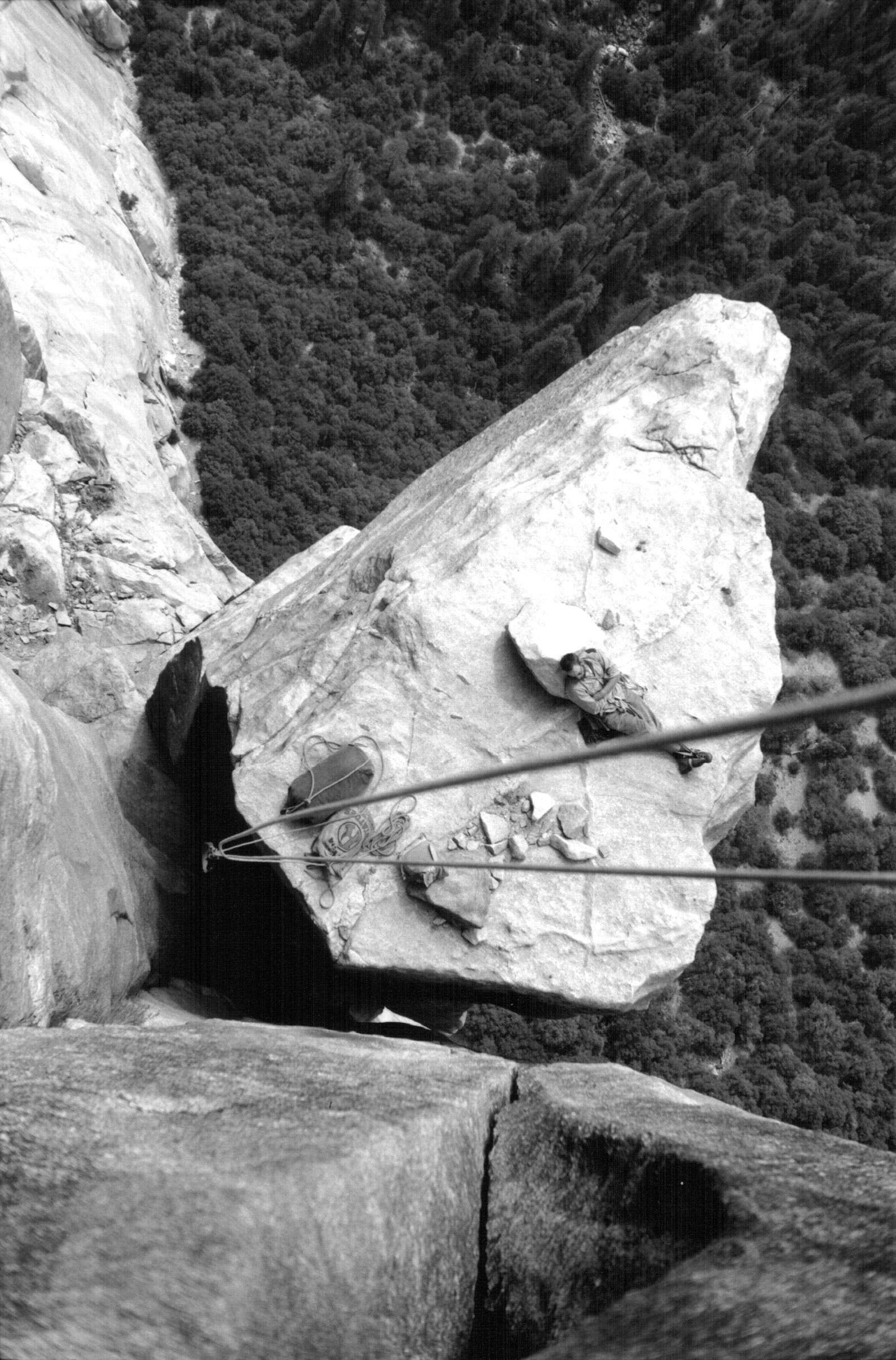 Tom_Frost_-_El_Cap_spire_-_1961 Royal Robbins Yosemite El Cap Sire Climbing