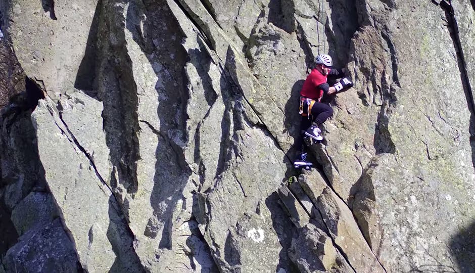 Watch 80-Year-Old Paul Ross Climbs in Roller Skates and Boxing Gloves