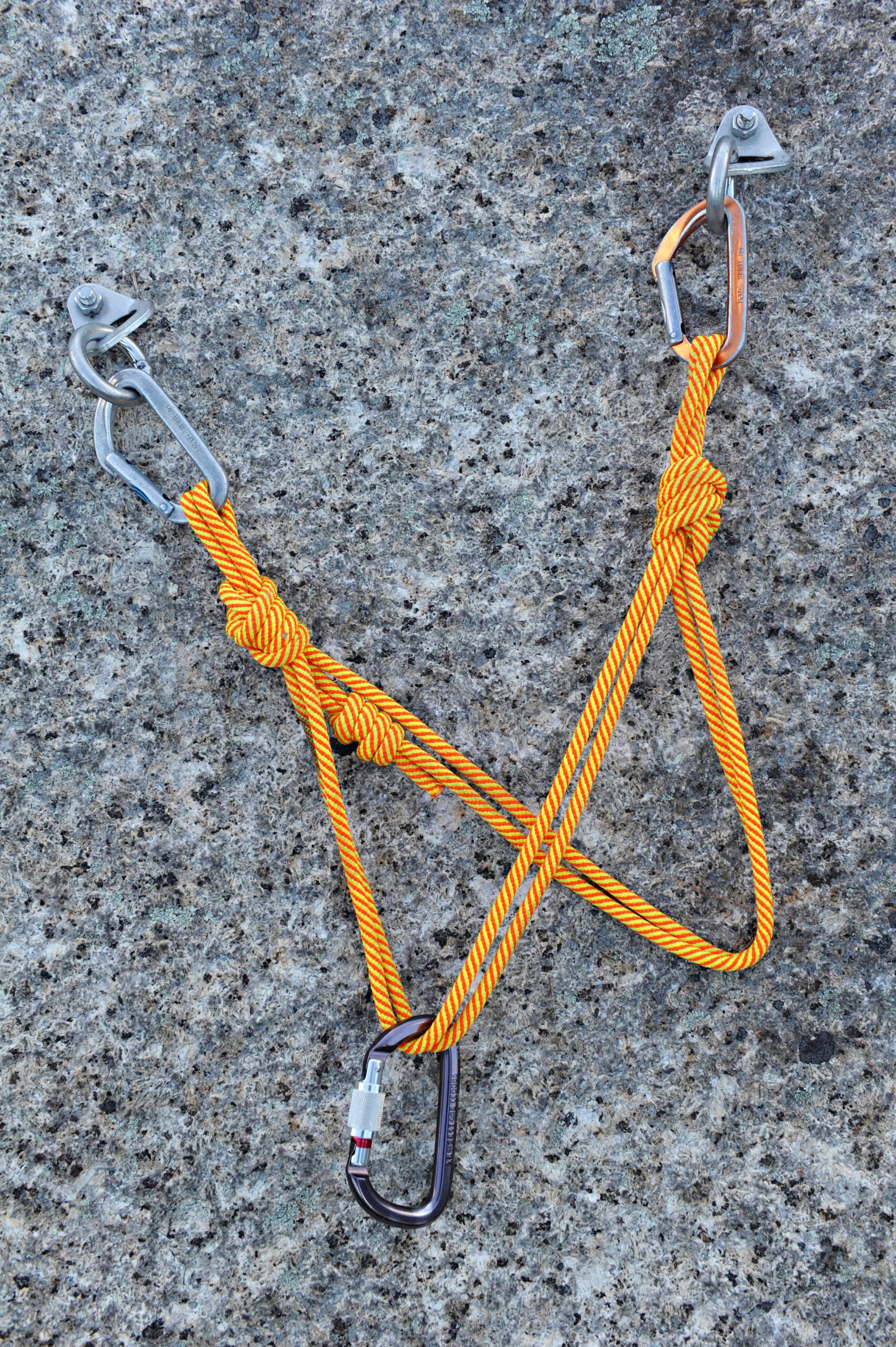 Quadalette anchor on two bolts