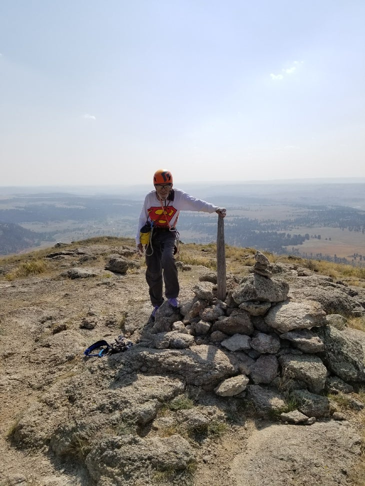 IMG_9260 (NOT BY CVL) Robert Kelman Rock Climbing Devils Tower Summit Old