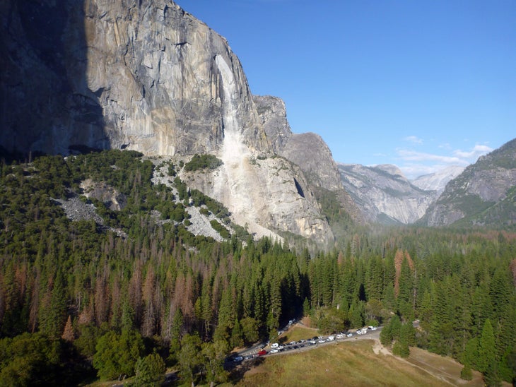 28-September-2017-Horsetail-Fall-rockfall-overview-NPS El Capitan rockfall September 2017