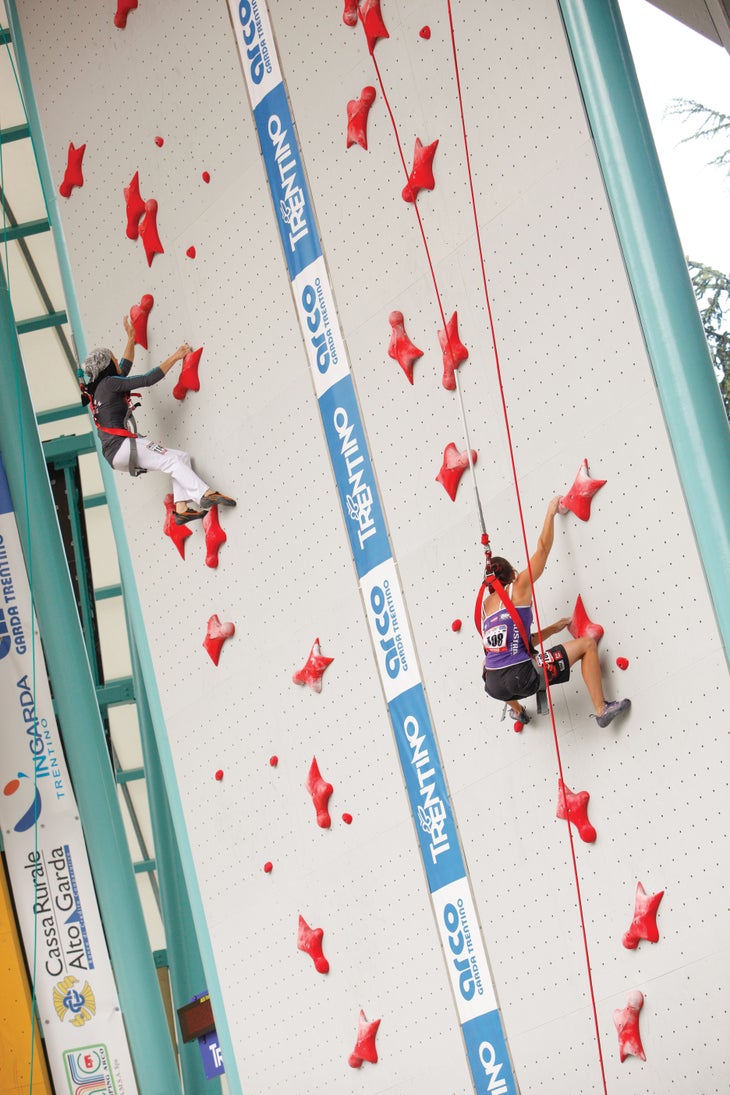 Arco world championship 2011. my fist wch experience. Photo by Mauro Binelli_gn-web Farnaz Esmaeilzadeh Speed Climbing Arco Italy World Champisonships