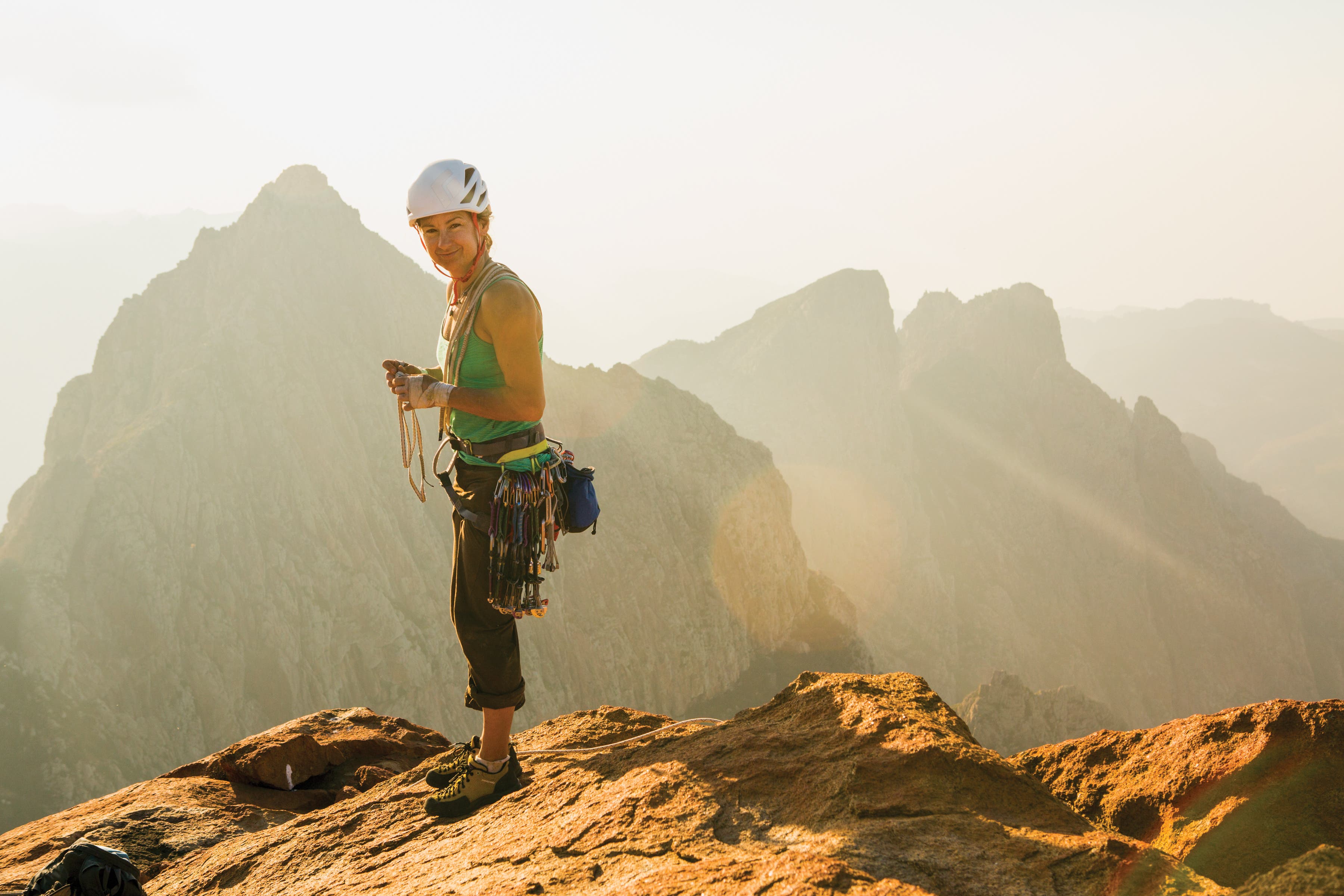 Brittany Griffith Rock climber portrait trad