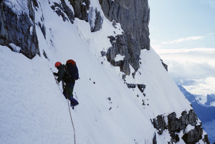 emperor jim snowEdit-web Jamie Logan Mt Robson Emporer Face Alpine Climbing