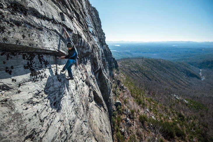 NathanBrown_Shortoff Mountain_Just Another Pretty Face_P1_5.10c_gn-web Nathan Brown Rock Climbing North carolina