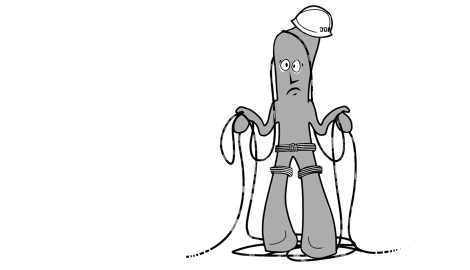 "Rock climbing gumby crusty corner funny"